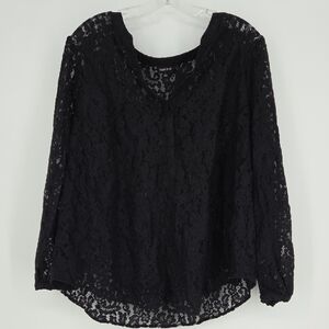 Torrid Black Lace Blouse